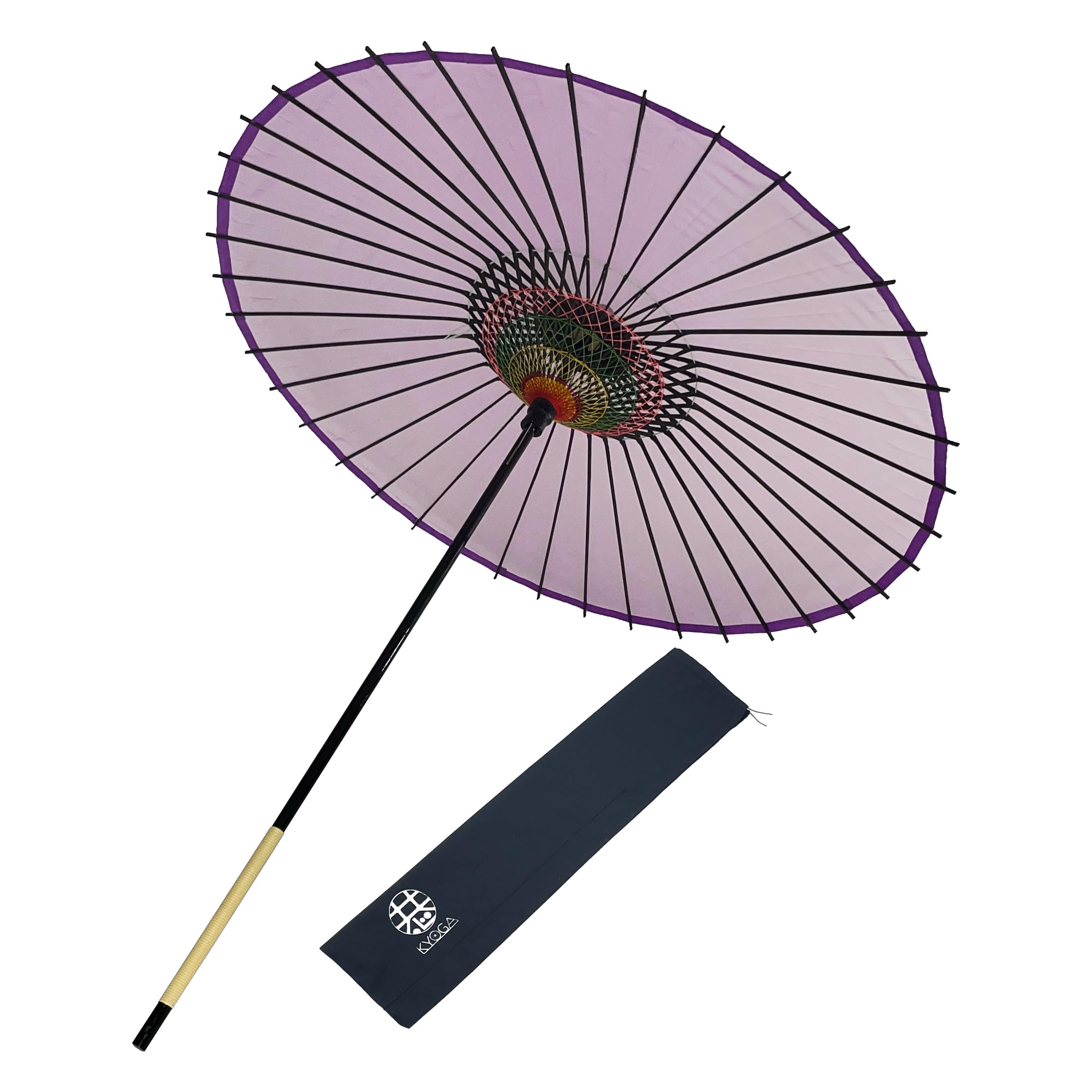 Amazon | 絹傘 無地 継柄 踊り傘 和傘 別注品 (紫) | 長傘 通販